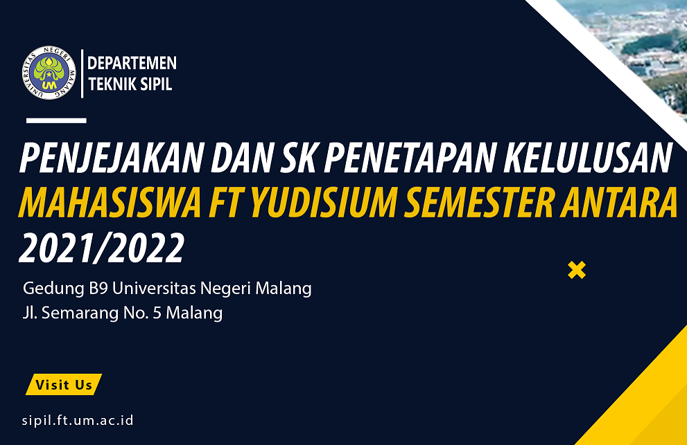 Penjejakan dan SK Penetapan Kelulusan Mahasiswa FT Yudisium Semester Antara 2021/2022