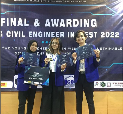 Juara 1 Lomba Karya Tulis Ilmiah Universitas Negeri Jember 2022